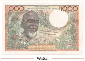 1000 Франков ND (1959) Западно-Африканские Государства